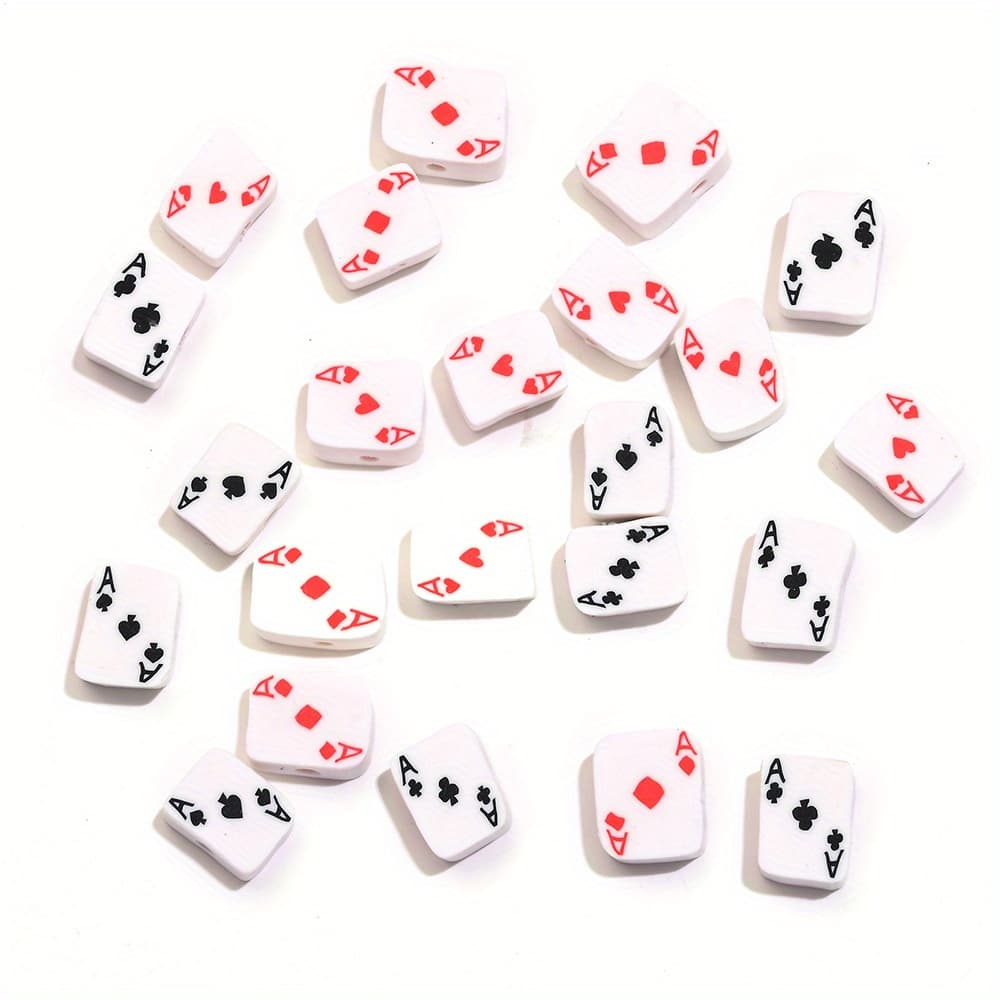 TEMU 30pcs Polymer Clay Spacer Beads For Jewelry Making Diy Bracelets Necklaces Earrings And Crafts Accessories