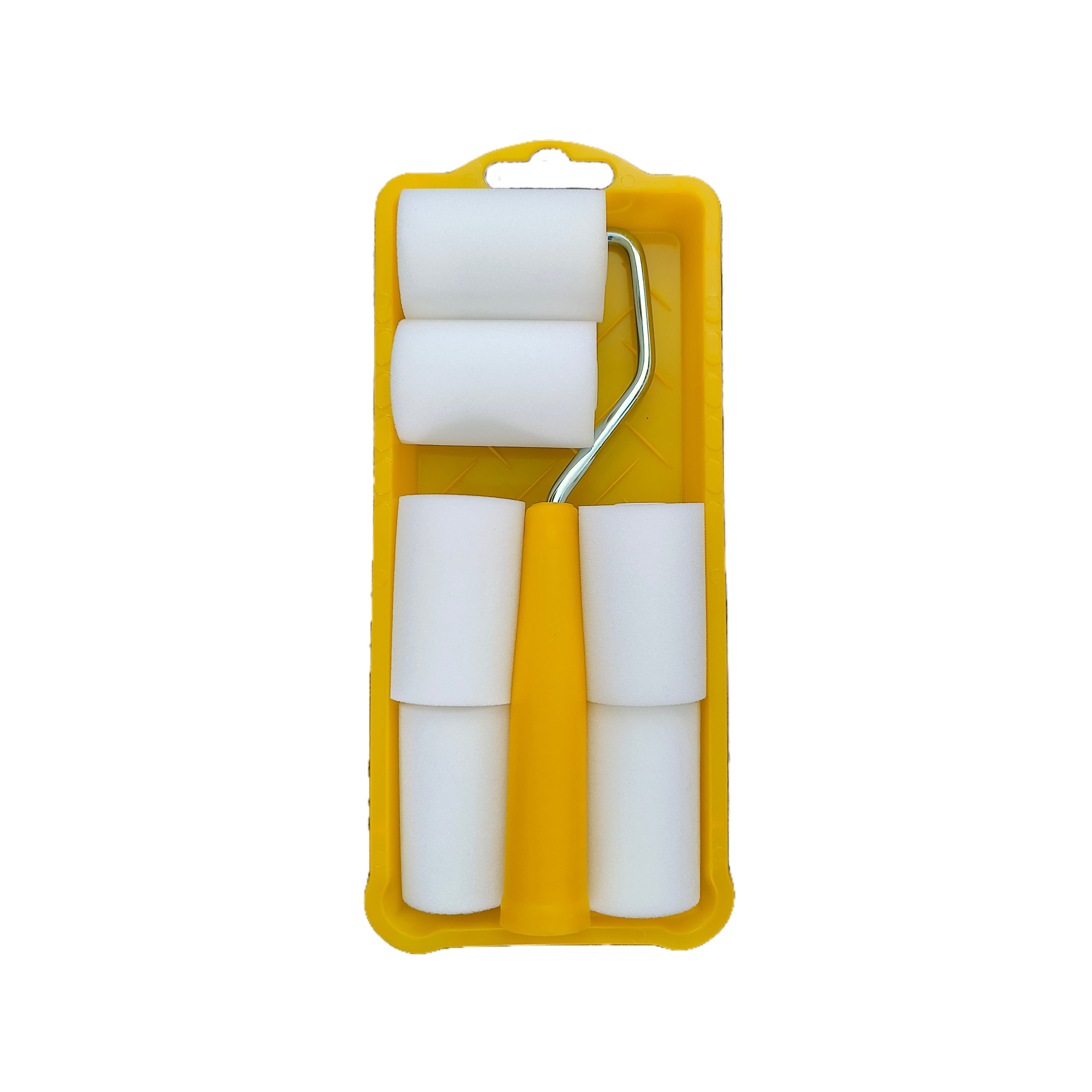 TEMU 2-inch Brush Set With 6 High-density Sponge Covers, 1 2-inch Frame, And 1 2-inch Paint Tray