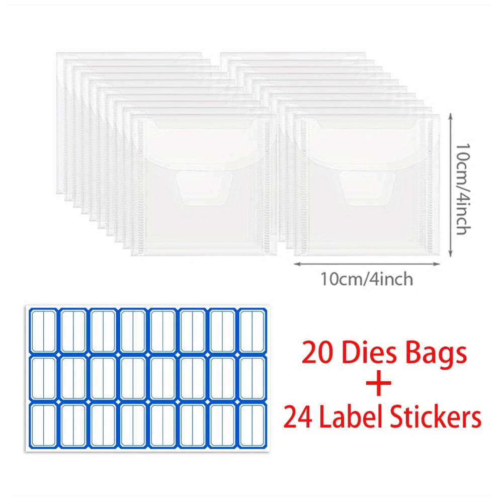 TEMU Envelope Cases Storage Bags Box And Super Thick Rubber Magnetic Sheets For Metal Cutting Dies Die-cuts Stamps