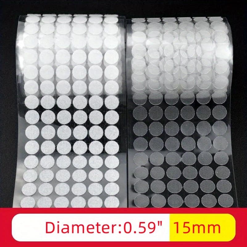 TEMU 204pcs (102pairs), Self Adhesive Round, Diameter Sticky Back Coin Nylon Coin, Hook And Loop Point With Waterproof Adhesive Coin Tape Thanksgiving And Christmas Gift Easter Gift -winter, New Year