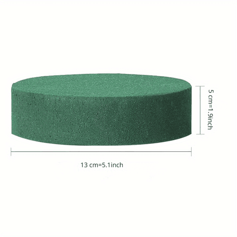 TEMU A Round Block Of Foam, Suitable For Wet And Dry Use, Designed For Flower Arrangements And As A Gardening Tool For Decorating With Artificial Plants