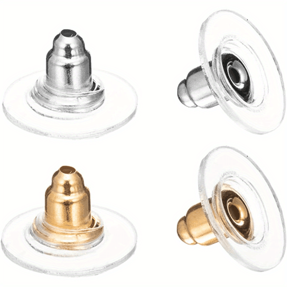 TEMU 200pcs Clutch Backs Backs For Ears Backs Replacements Backs For Heavy (silvery And Golden)