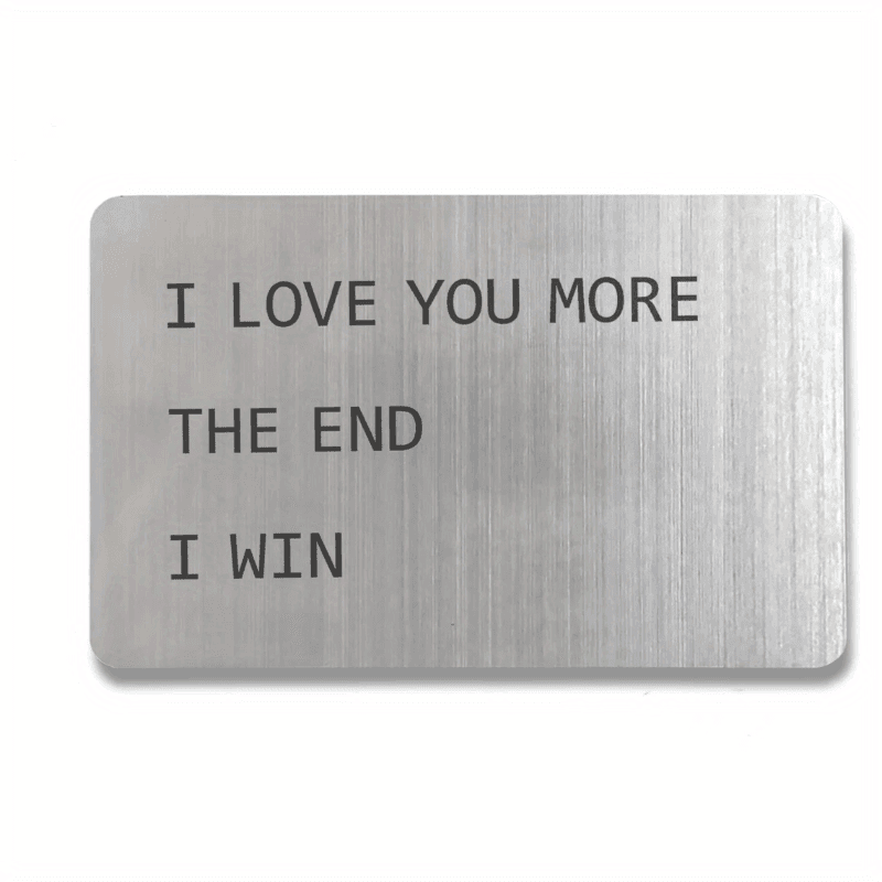 TEMU A Pair Of Valentine's Day Gifts For Men, A Wallet With Insert For Anniversaries, A Unique Card Gift, Expressing 'i ', An Engraved Keepsake