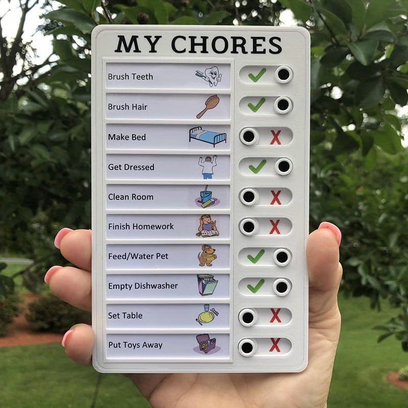 TEMU 1pc Chore Chart For Adults Boards, To Do List Rv Checklist Board, Portable Chores Chart, Detachable Plastic Diy Message Planning Reminder Chart, Art Supplies