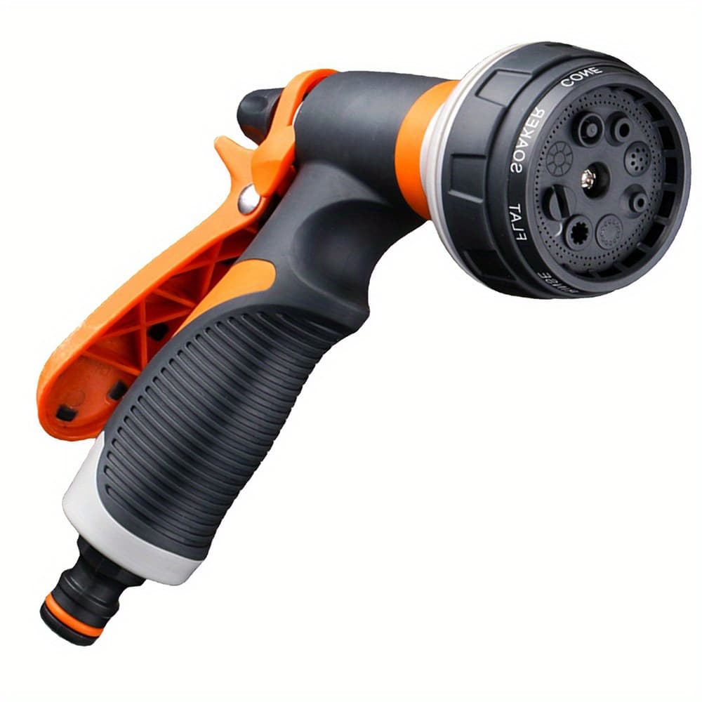 TEMU 1pc High-pressure Gun For Outdoor Watering - Adjustable Nozzle, Lightweight , Thread Standard, Handles For