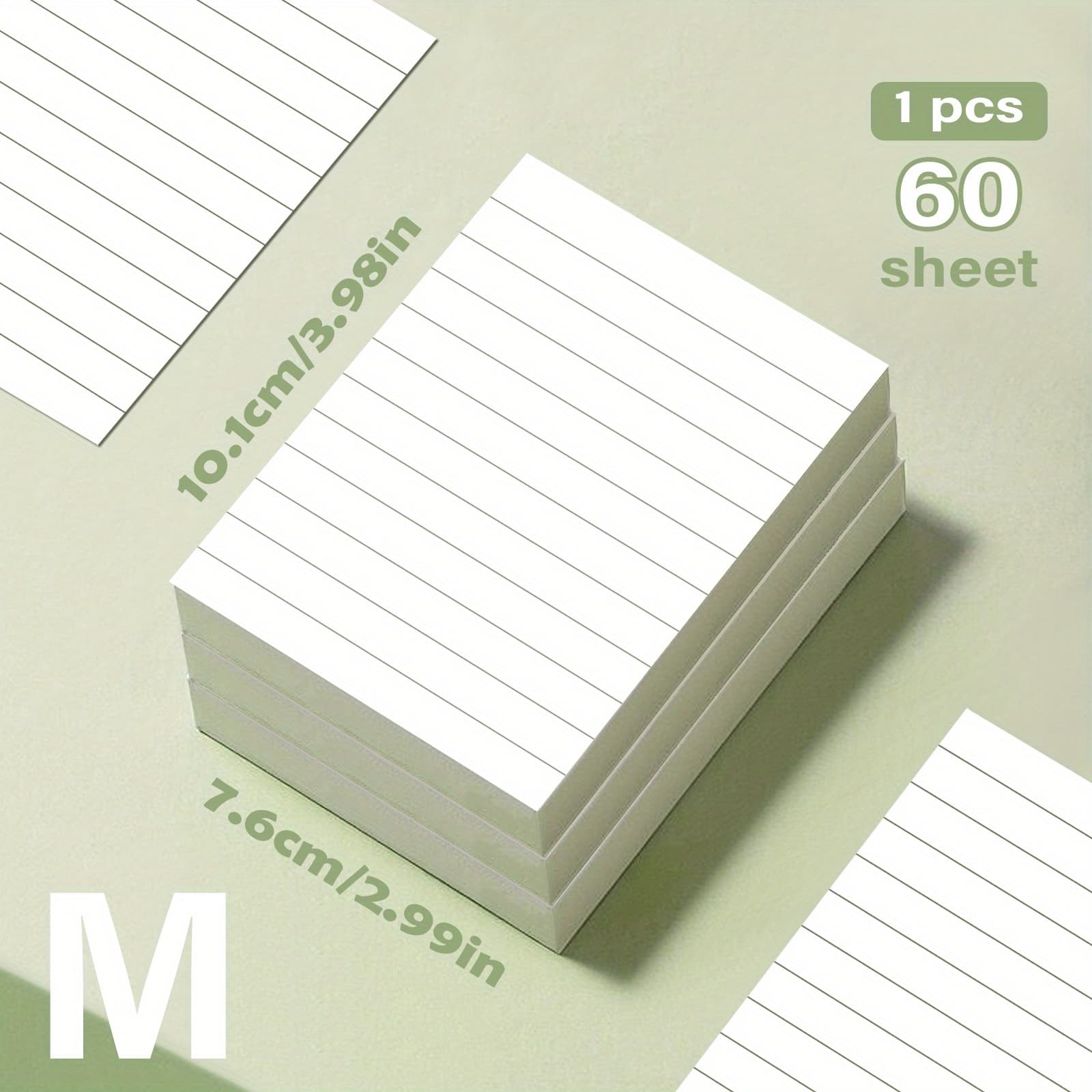 TEMU 80 Small & 60 Large/medium Self-adhesive Portable Student Note Markers: The Perfect Book Of Horizontal Strip & Grid Sticky Notes For School & Office Use!