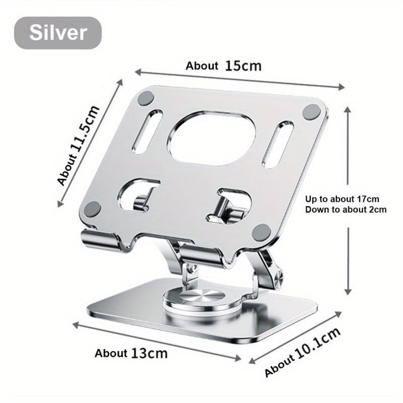 TEMU 360 Degree Rotating Foldable Phone And Tablet Stand Multifunctional Desktop Lazy Person Stand, With Dissipation