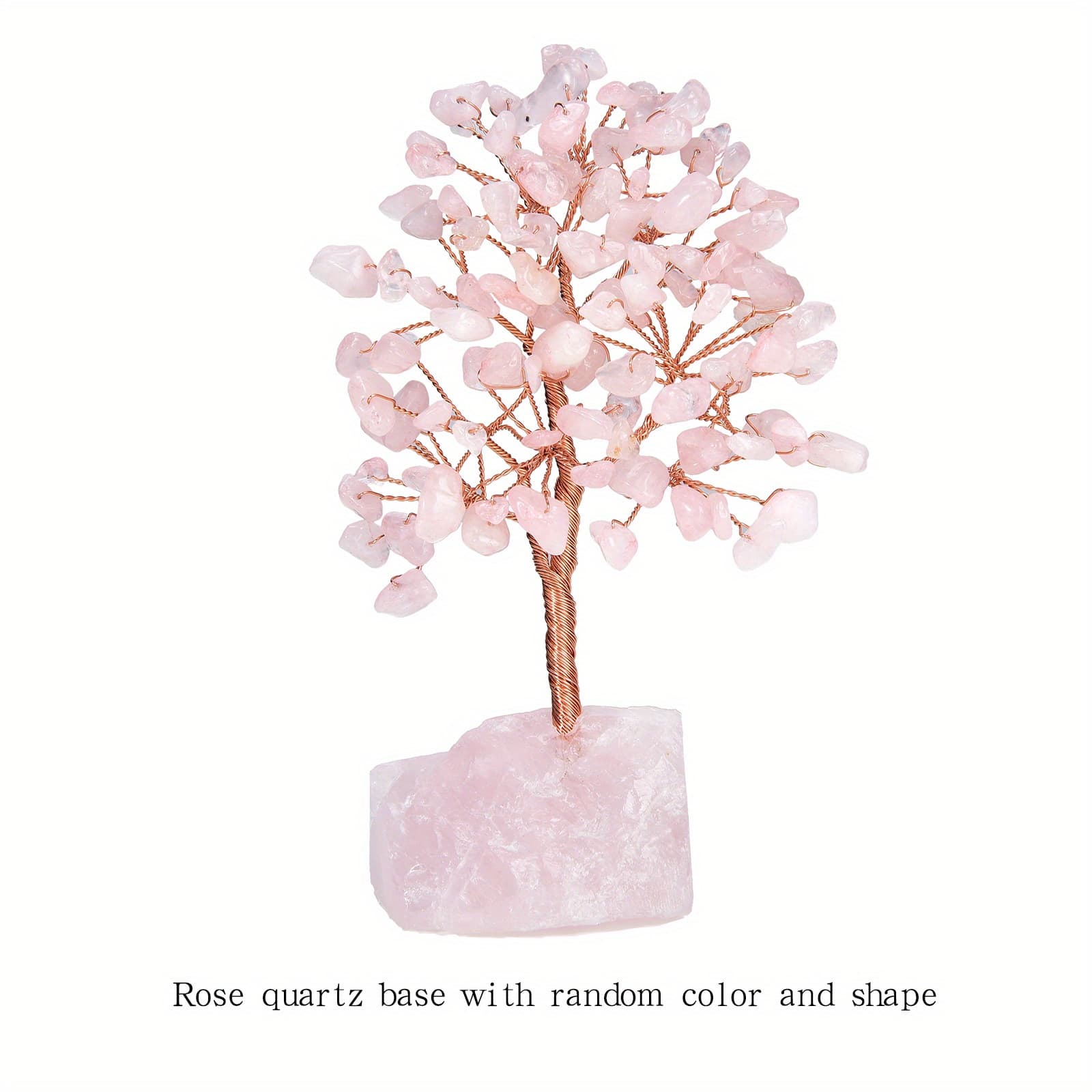 TEMU Quartz Crystal Of Natural Crystals, A With Copper Wire, Perfect For Home Decor On A Bedroom Table, A Simulated Tree Gem Decoration, And A Spiritual Gift., Random