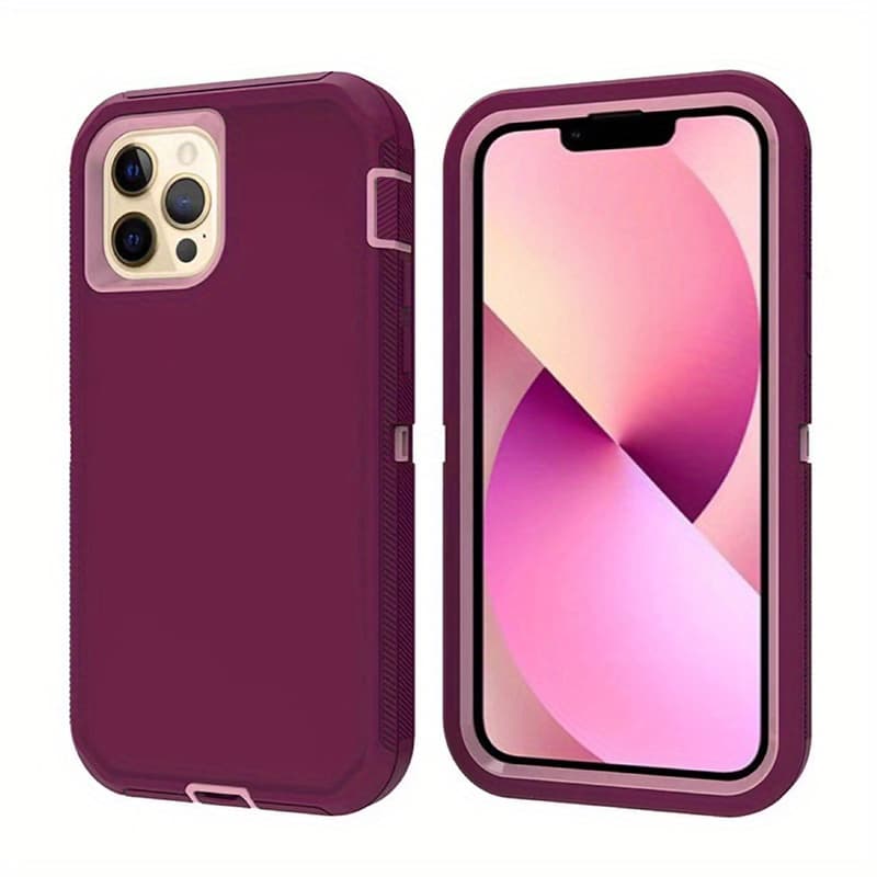 TEMU Phone Case: For Iphone 13 Case, Heavy Duty Drop Protection, Full Body Rugged Shockproof Dust Proof 3- Layer Tough Protective Phone Cover For Iphone 13 Pro Max