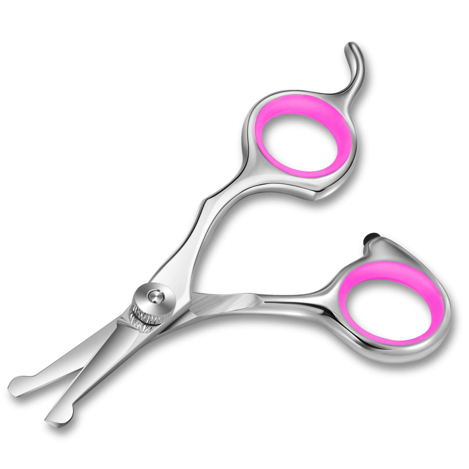 TEMU Professional Pet Grooming Scissors With Rounded Safety Tips For Dogs And Cats - Trimming Feet, Ears, And Eyes - Precision Shears For Flawless Results