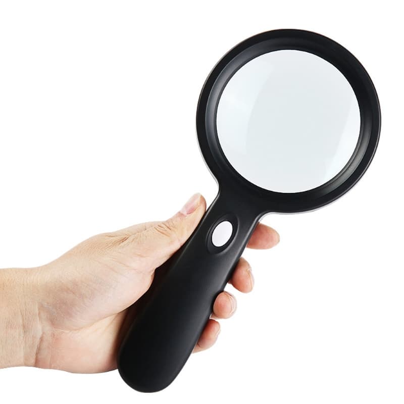 TEMU 10x High Power Handheld Magnifying With 12 Led & Large Magnifier Suitable For Seniors, , Coin Collectors, Portable Magnifier For Reading, For , For Repair, For Hobbyists, Battery Operated