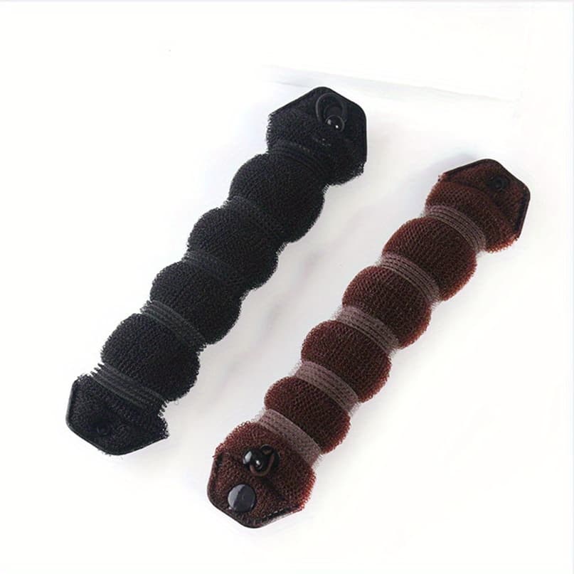 TEMU 1pc Diy Hair Styling Tool - Ponytail Holder, Bun Ring, And Foam Ring Shaper For Women - Create Stunning Hairstyles With Ease