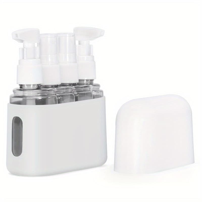 TEMU Travel Dispensing Bottle Set Press Dispensing Bottle 2pcs Set, 3pcs Set, 4pcs Set, Press Dispensing Bottle Cosmetic Dispensing Bottle Set