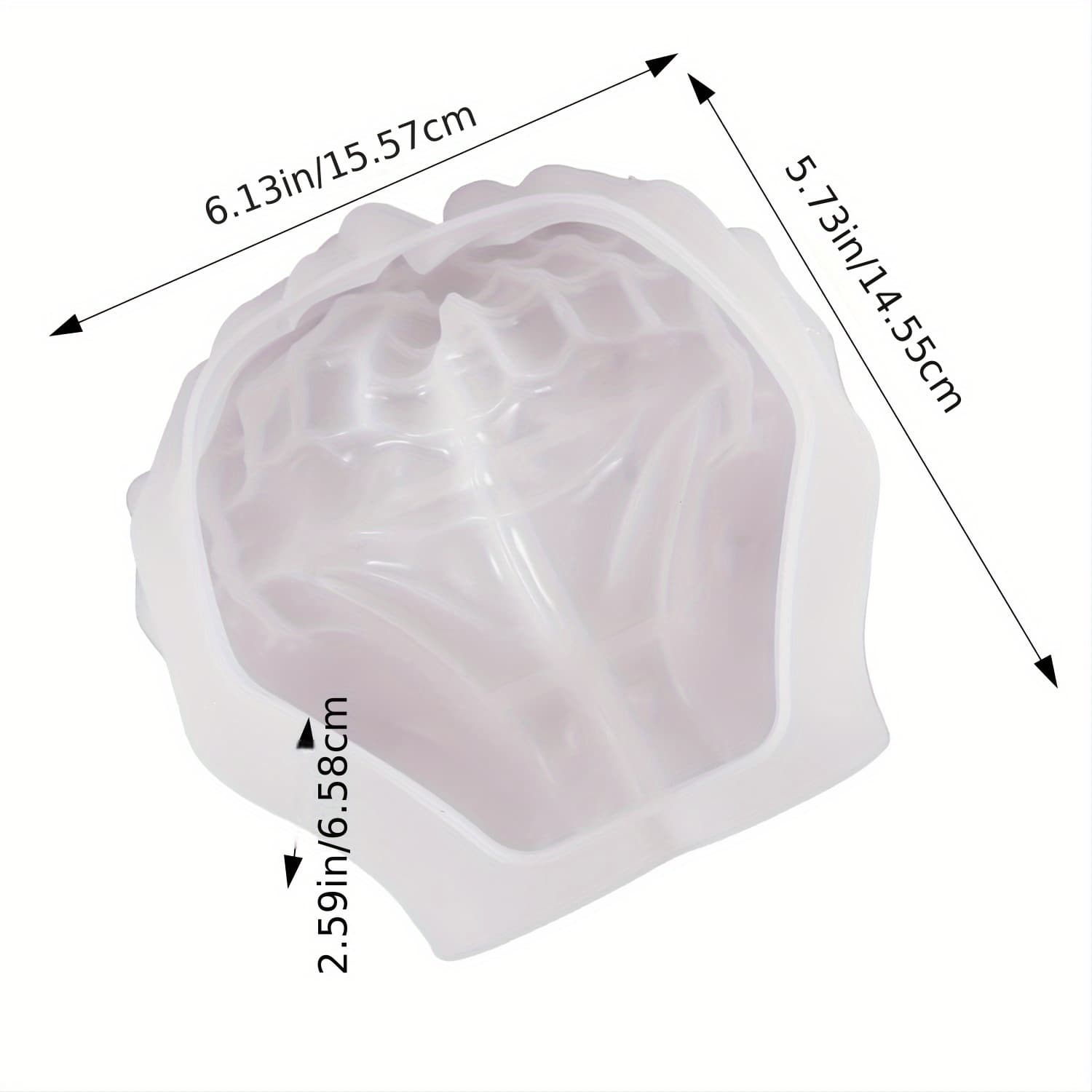 TEMU Resin Two-hand Dish Mold, Hands Shape Storage Mold, Tray Silicone Epoxy Casting Mold For Storage Holding, Resin Mold, Home Decoration
