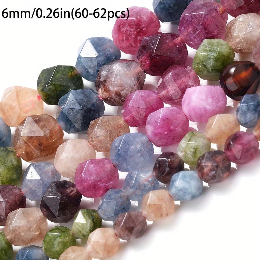 TEMU Natural Stone Beads Spacer Beads For Jewelry Making Bracelet Necklace Additions 6/8/10mm