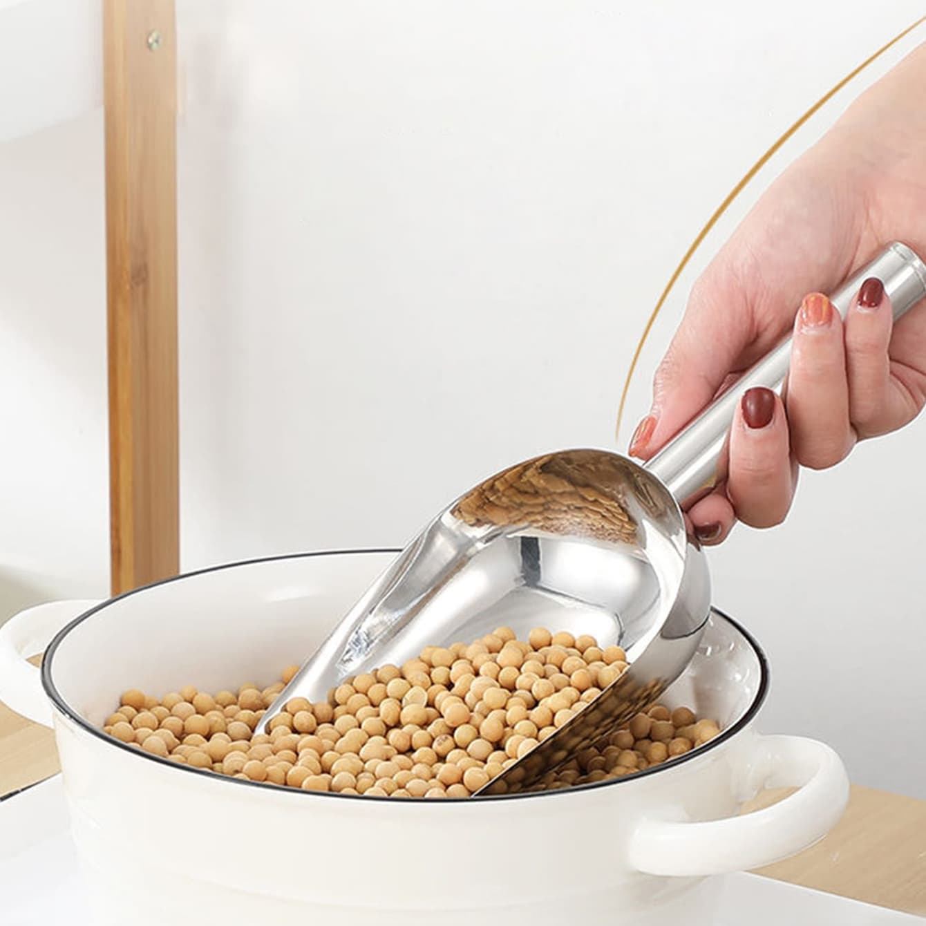 TEMU 1 Stainless Steel Spoon Spatula