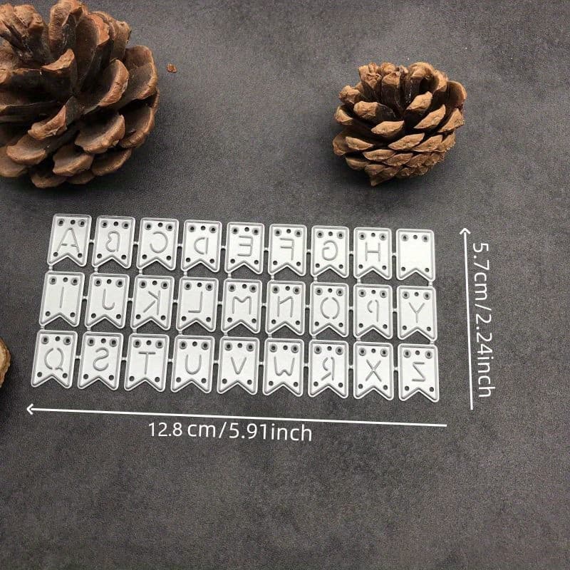 TEMU Banner Hanging Chain Metal Cutting Dies Stencils For Diy Scrapbooking Decorative Embossing Handcraft Die Cutting Template