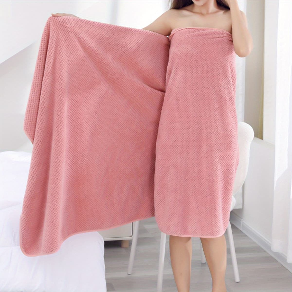 TEMU Extra Large Thickened Bath Towel 90*180cm