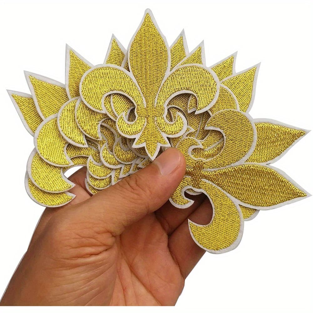 TEMU 10 Golden Spear Cloth Patch Applique