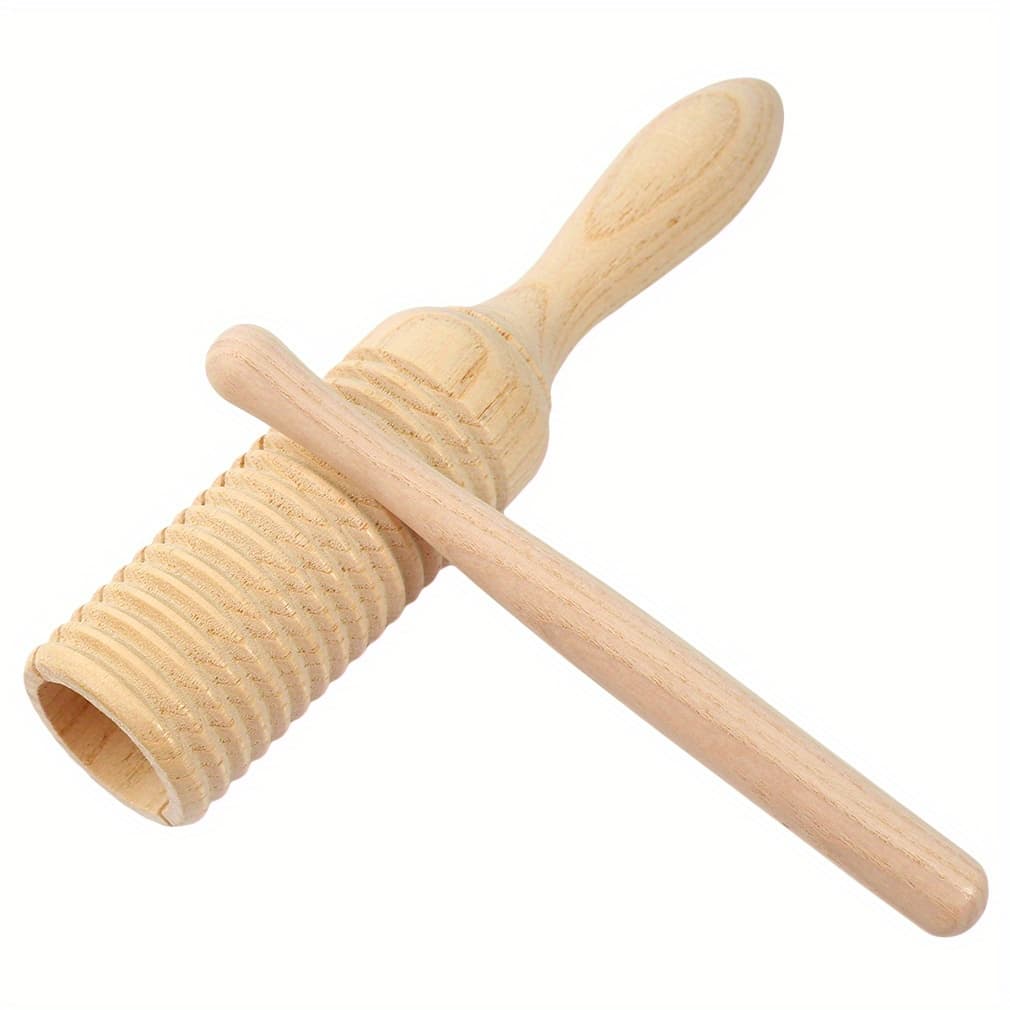 TEMU Wooden Single Frog Percussion Instrument: Compact And Portable Single-line Loop Percussion Instrument