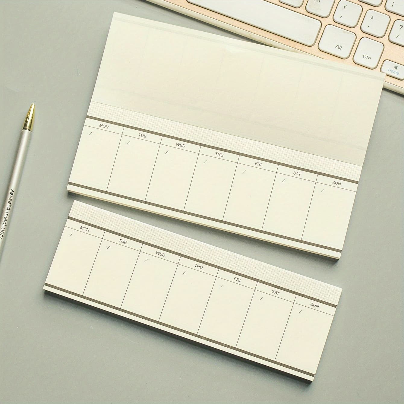 TEMU 50-sheet Minimalist Weekly Planner Notepad, Portable Mini Memo Pad For Students
