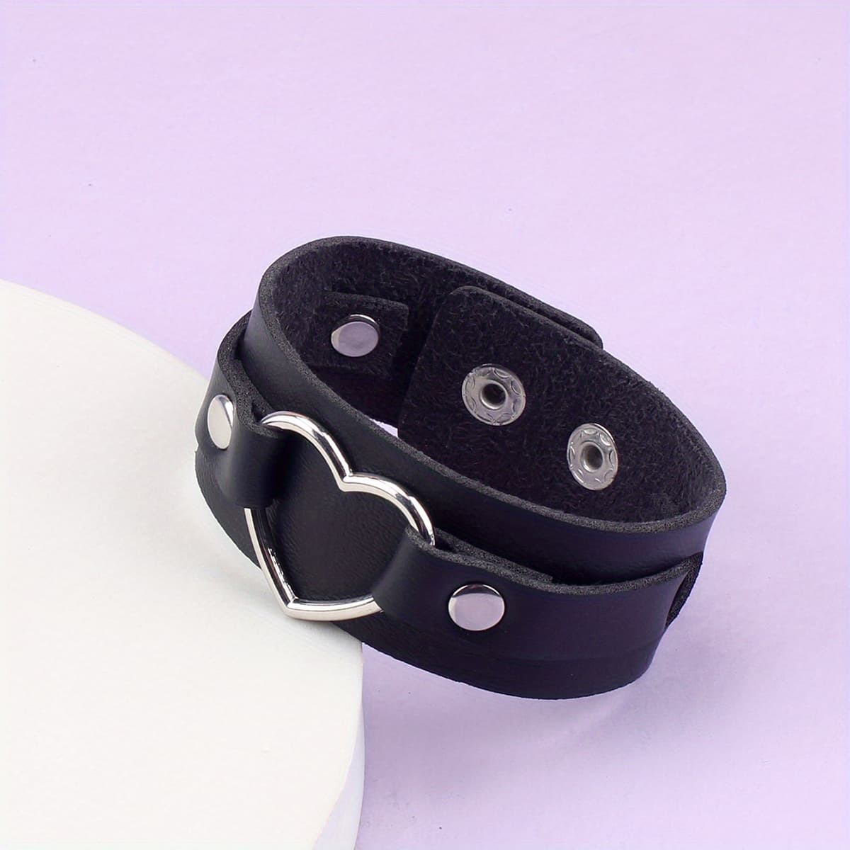 TEMU 1pc Easy Faux Leather Cute Bracelet For Daily Wear