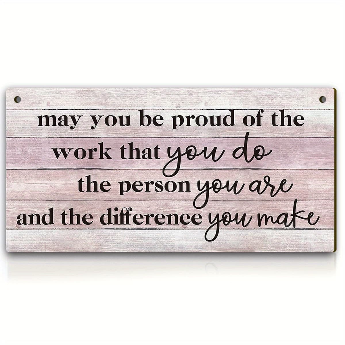 TEMU 2pcs Inspirational Office Wood Sign " Of The Work " Wooden Block Sign Motivational Desk Décor For Home Office Cubicle Table Décor, Cheer Up Gifts For Friend Coworker Employee