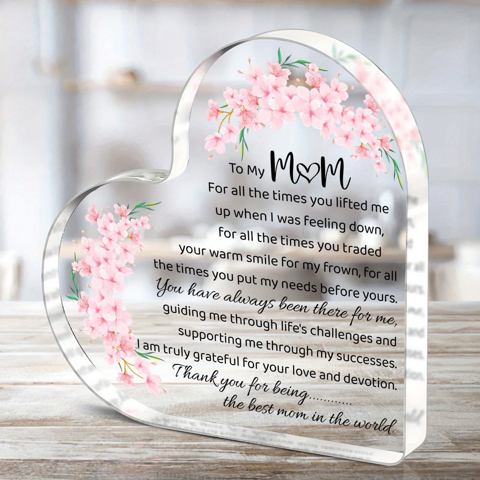 TEMU [2d Flat] 1pc Mom Gifts From Mom Birthday Gift Ideas, Thank You Gifts For Mom Definition Acrylic Plaque Desk Signs Ornaments For Table Tops