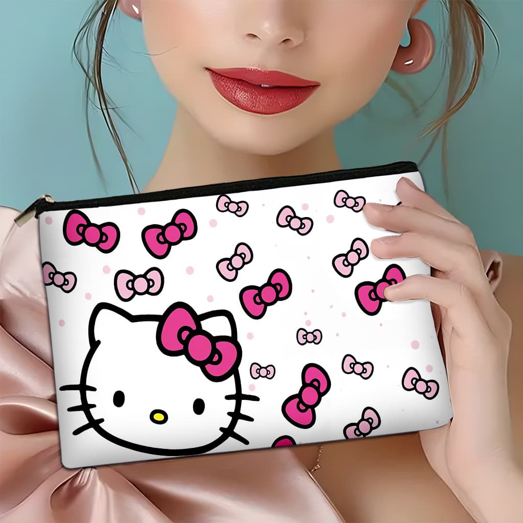 TEMU 1pc Hello Kitty Multifunctional Large-capacity Cosmetic Bag - Storing Skincare Products, Cosmetics, And Travel Essentials - Great Christmas, Valentine's Day, Birthday Gift