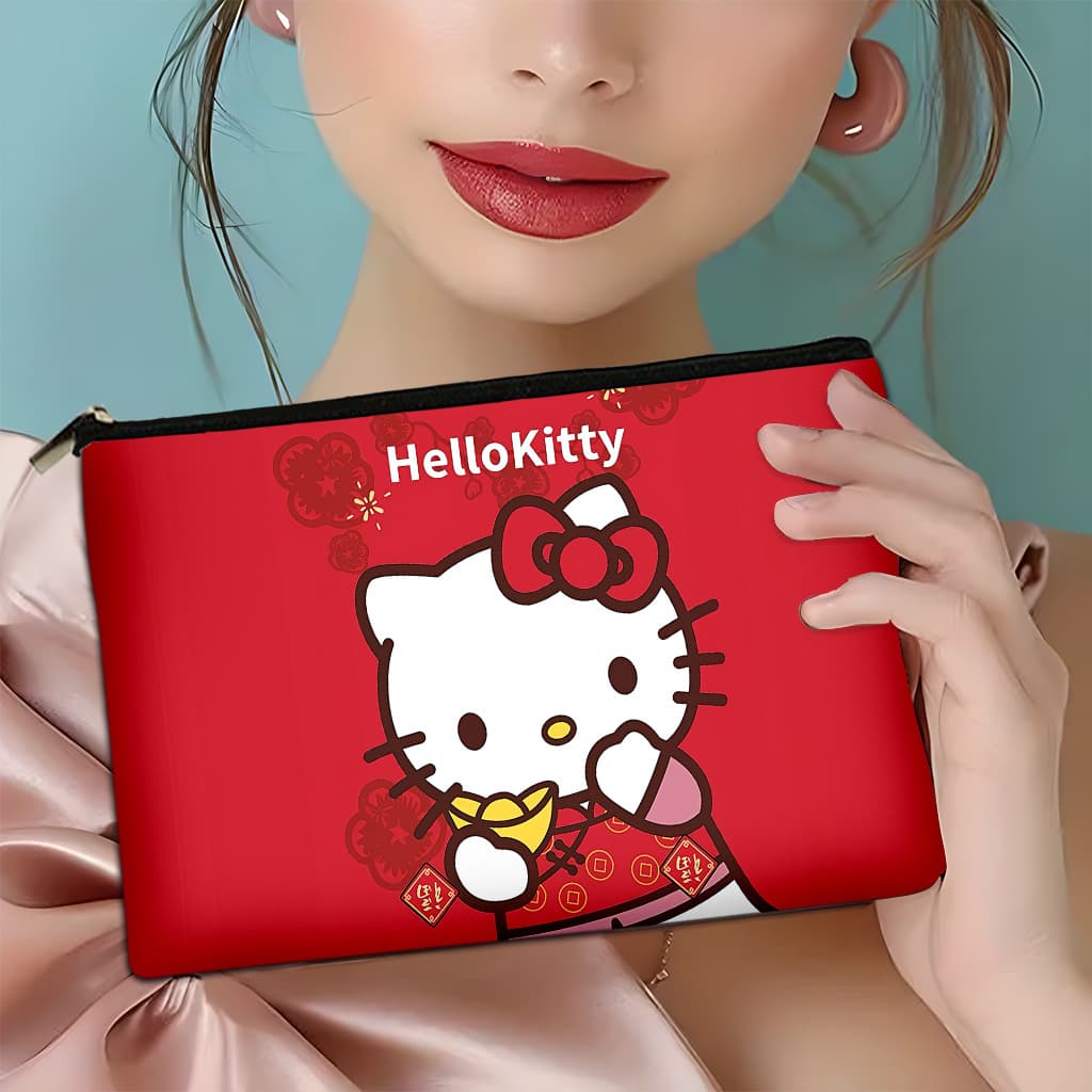 TEMU 1pc Hello Kitty Multifunctional Large-capacity Cosmetic Bag - Perfect For Storing Skincare Products, Cosmetics, And Travel Essentials - Great Christmas, Valentine's Day, Birthday Gift