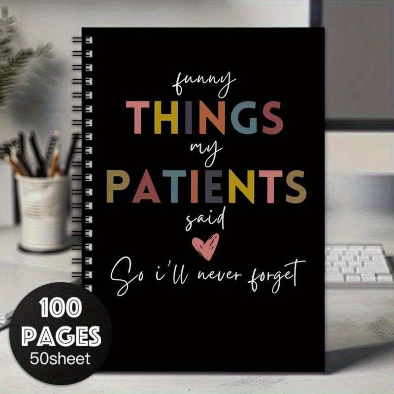 TEMU 1pc Funny Things Spiral Notebook - Recording Daily Schedules, Plans, Ideas, And Meeting Highlights - A Great Gift For Family, , And Colleagues