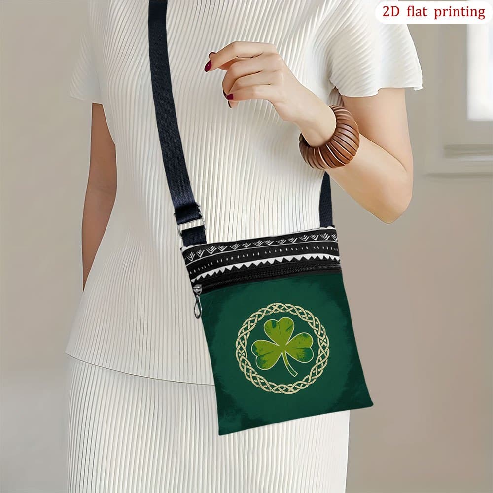 TEMU 1pc [2d Flat Printing] A Boat Crossbody Bag Daily Use, Mixed Colors Durable Fabric Small Shoulder Bag Gift For Small Business Presents Suitable For Beach Trips, Daily