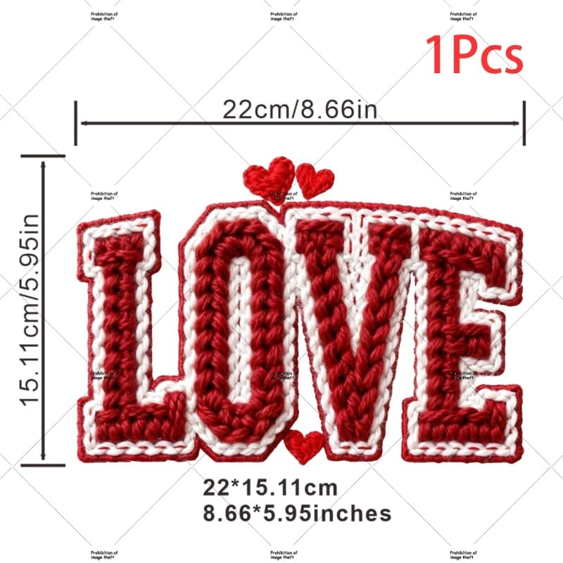 TEMU 1pc/2pcs/3pcs 2d Flat Yarn Embroidery Are Enough Love Clothing Patch Dtf Transfer Film Washable Heat Transfer Printing For Women/men Clothing, T-shirts, Backpacks, Decorations, Labels