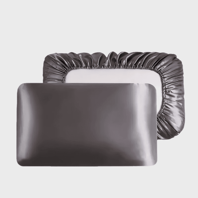 TEMU 2pcs Solid Color Elastic Belt Pillowcase
