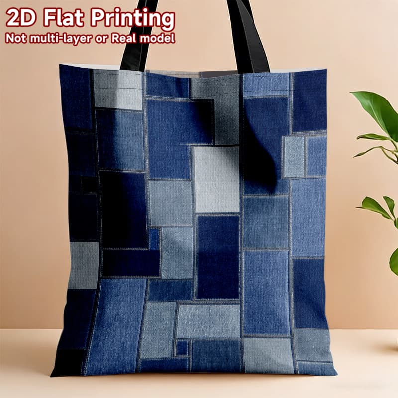 TEMU A Handbag, 1 Fashionable Tote Bag, Reusable, Multi-functional, Large-capacity Shoulder Bag, Durable Material, Very Suitable For Shopping, Travel, Work, Is , Non, Black Tote Bag