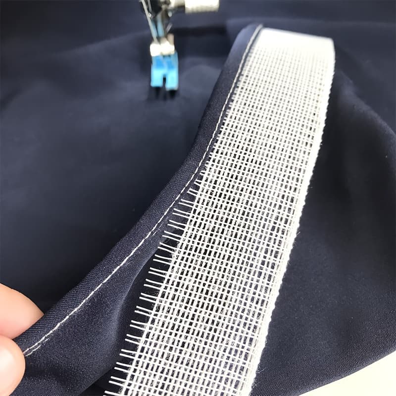 TEMU 1pc High-quality Hard Herringbone Scalloped Edge Trim, Garment Accessory, Real Chiffon Wedding Dress Hem Herringbone Scalloped Edge Lining, Ponytail Lining