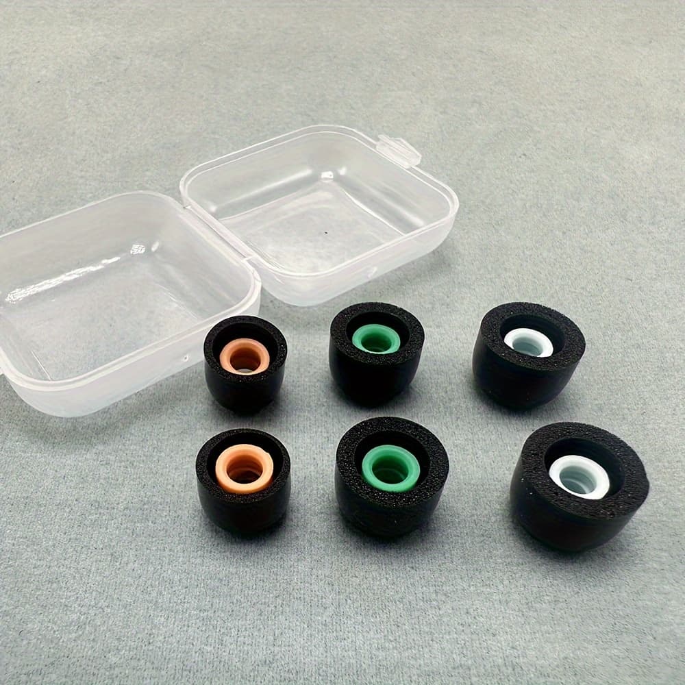 TEMU Memory Foam Earphones Ear Pads Case For Wf-1000xm3 Wf-1000xm4 In-ear Covers Earbud Tips Ear Caps Cushion