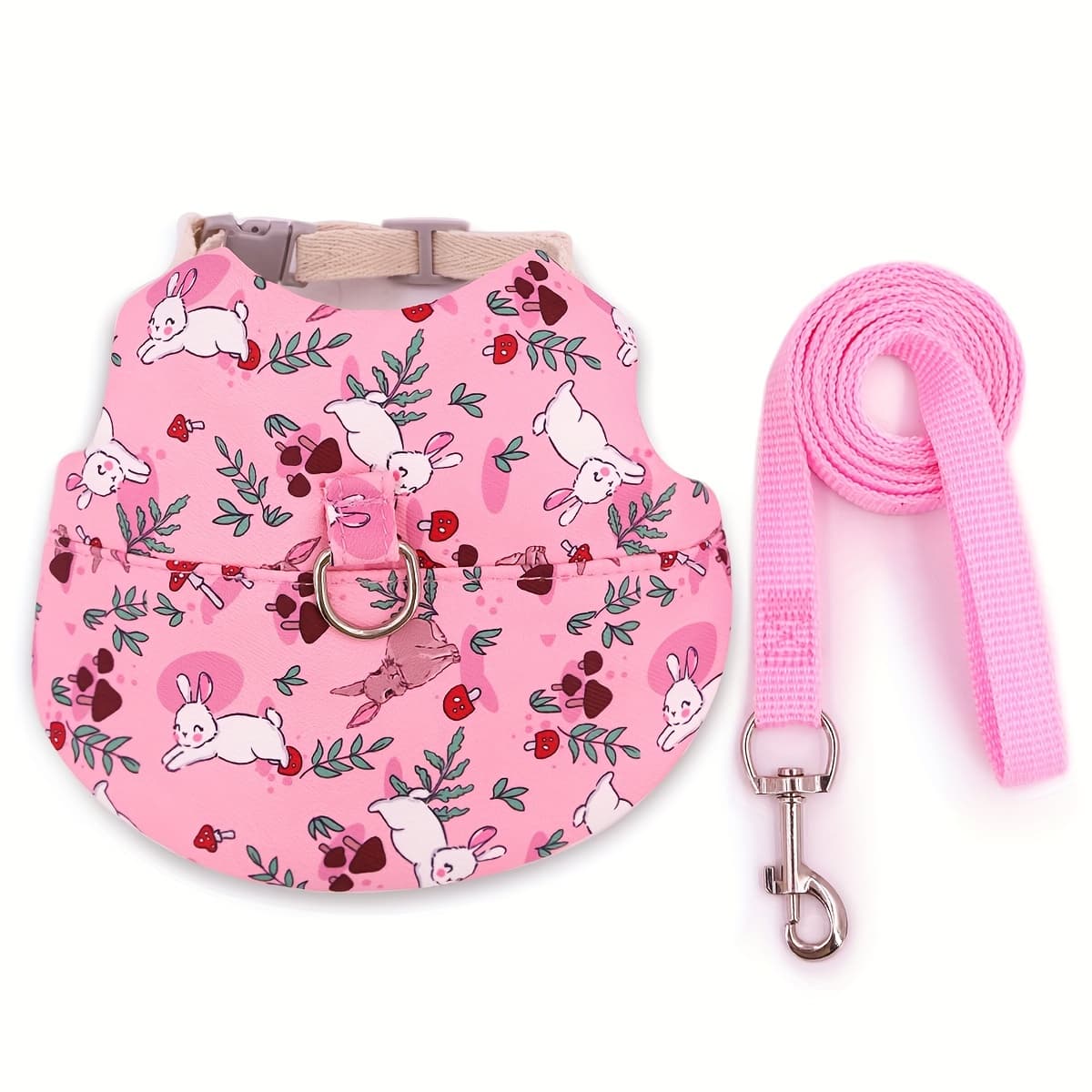 TEMU 1 Set Fashion Printed Breathable Pet Rabbit Chest Back Outdoor
