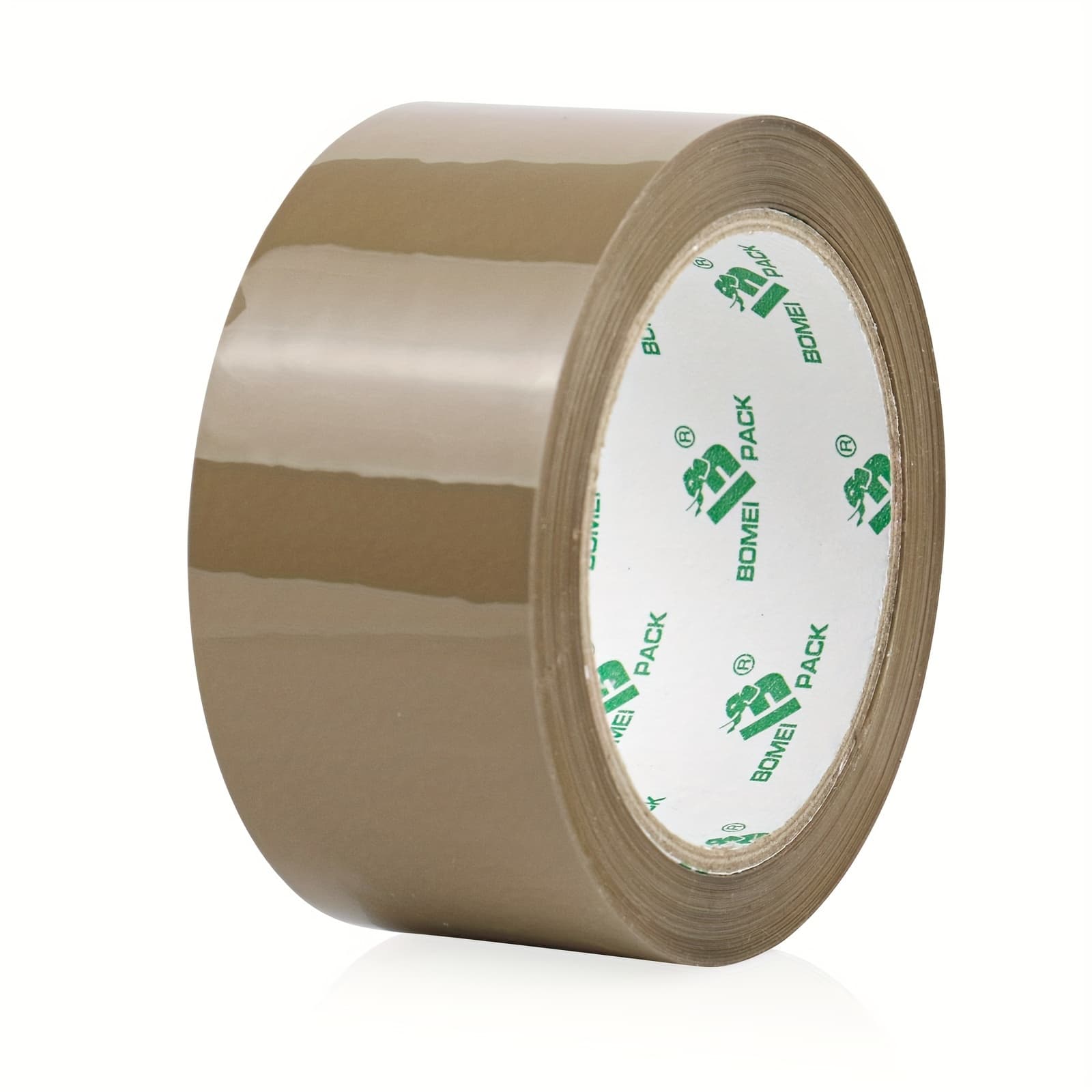 TEMU Pack, Brown Tape, 1 Roll With Cutter, 1.88" Width × 55 Yards, Heavy-duty , Sealing Tape, Packing Tape, Moving Tape, For Packaging In School, Office, Home,