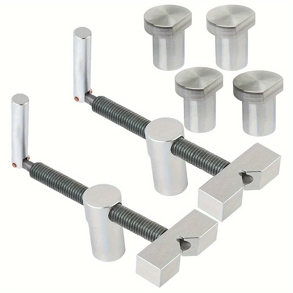 TEMU 6pcs Woodworking Desktop Clip Fast Fixed Clip Quick Fixture Clamping Tool Kit For 20mm Hole Woodworking Benches Tools