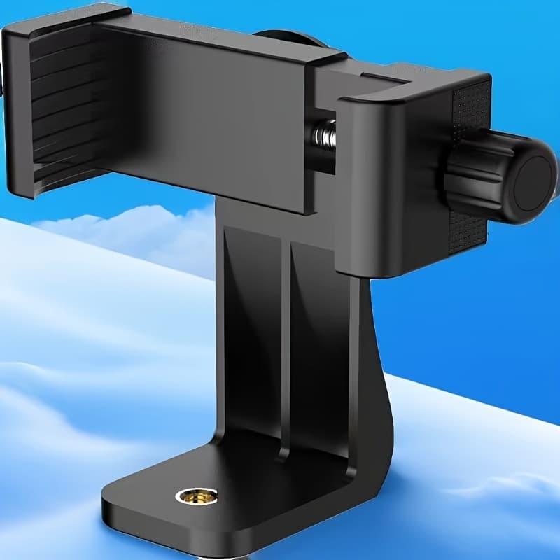 TEMU 360-degree Rotating Phone Holder, Suitable For Tripod Clamps, Lazy Brackets For Horizontal And Vertical Use, And Phone Live Streaming Clips.