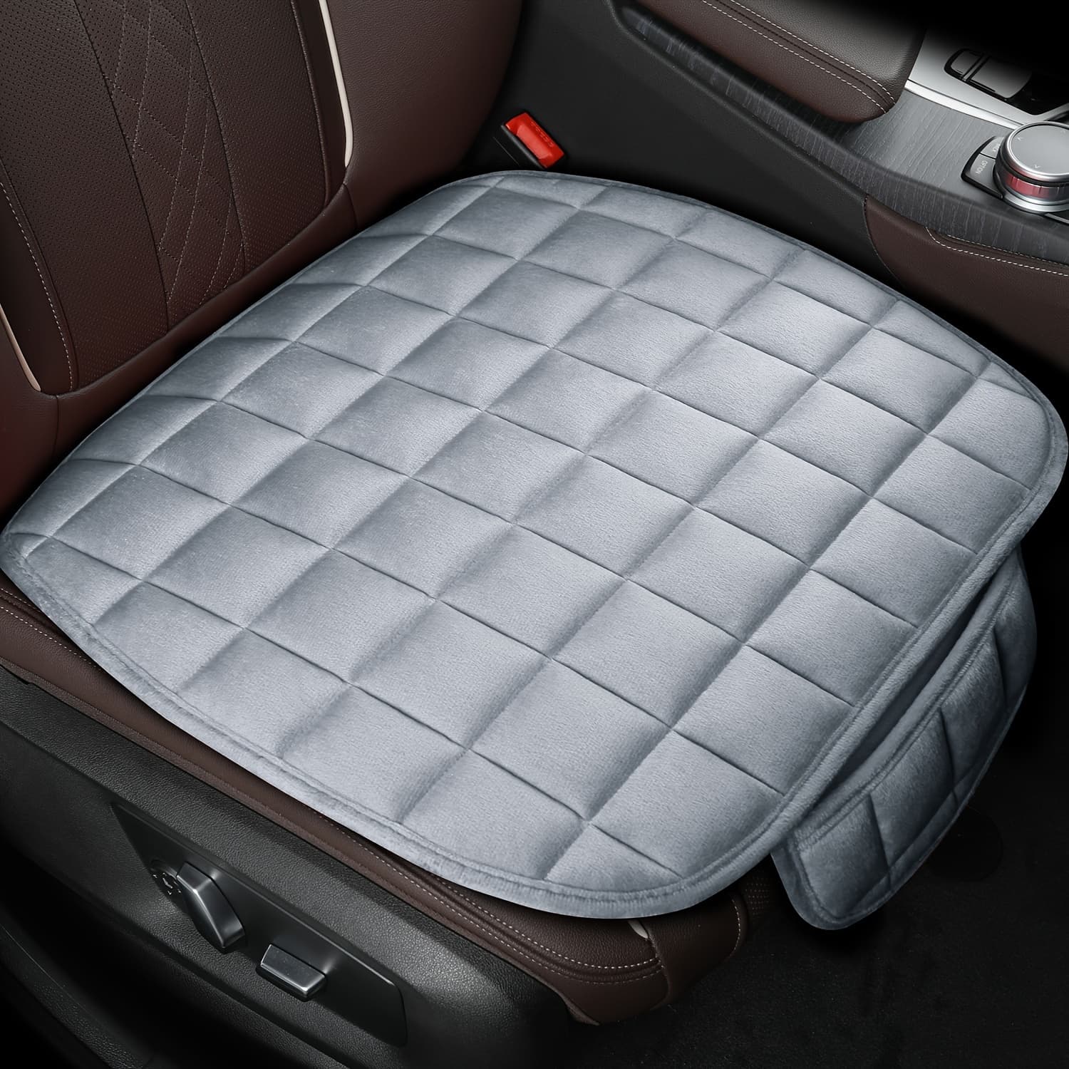 TEMU Car Seat Cover Winter Warm Seat Cushion Anti Slip Front Chair Seat Breathable Pad For Vehicle Auto Car Seat Protector