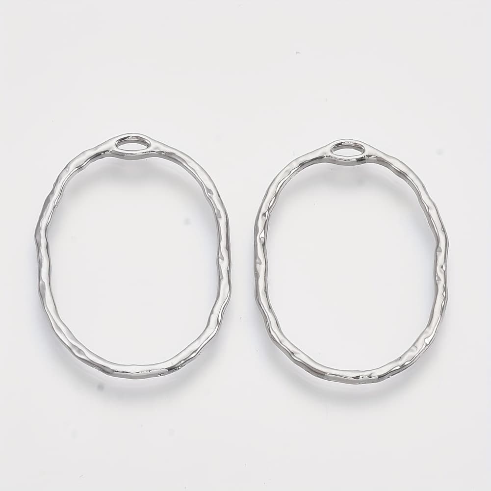 TEMU 10pcs Mutiple Shapes Alloy Open Back Bezel Pendants For Resin Pressed Flowers Crafts Jewelry Making Supplies