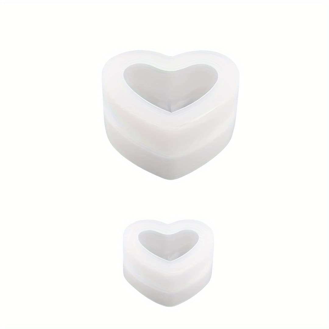 TEMU 2pcs Love Heart Shape Silicone Moulds