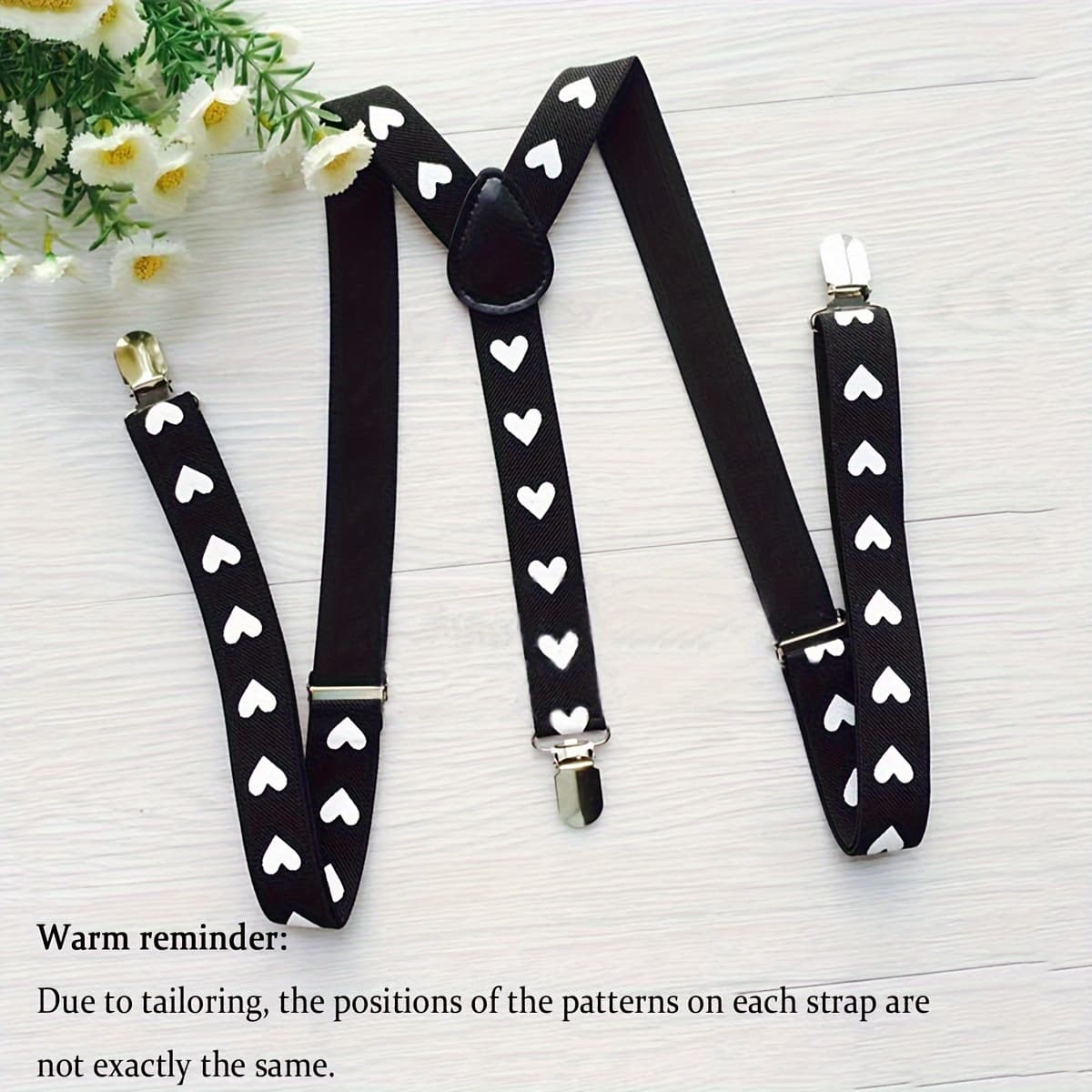 TEMU 1pc Men's Love Suspenders, Adjustable Suspenders, Clothing Accessories, Valentine's Day Gift