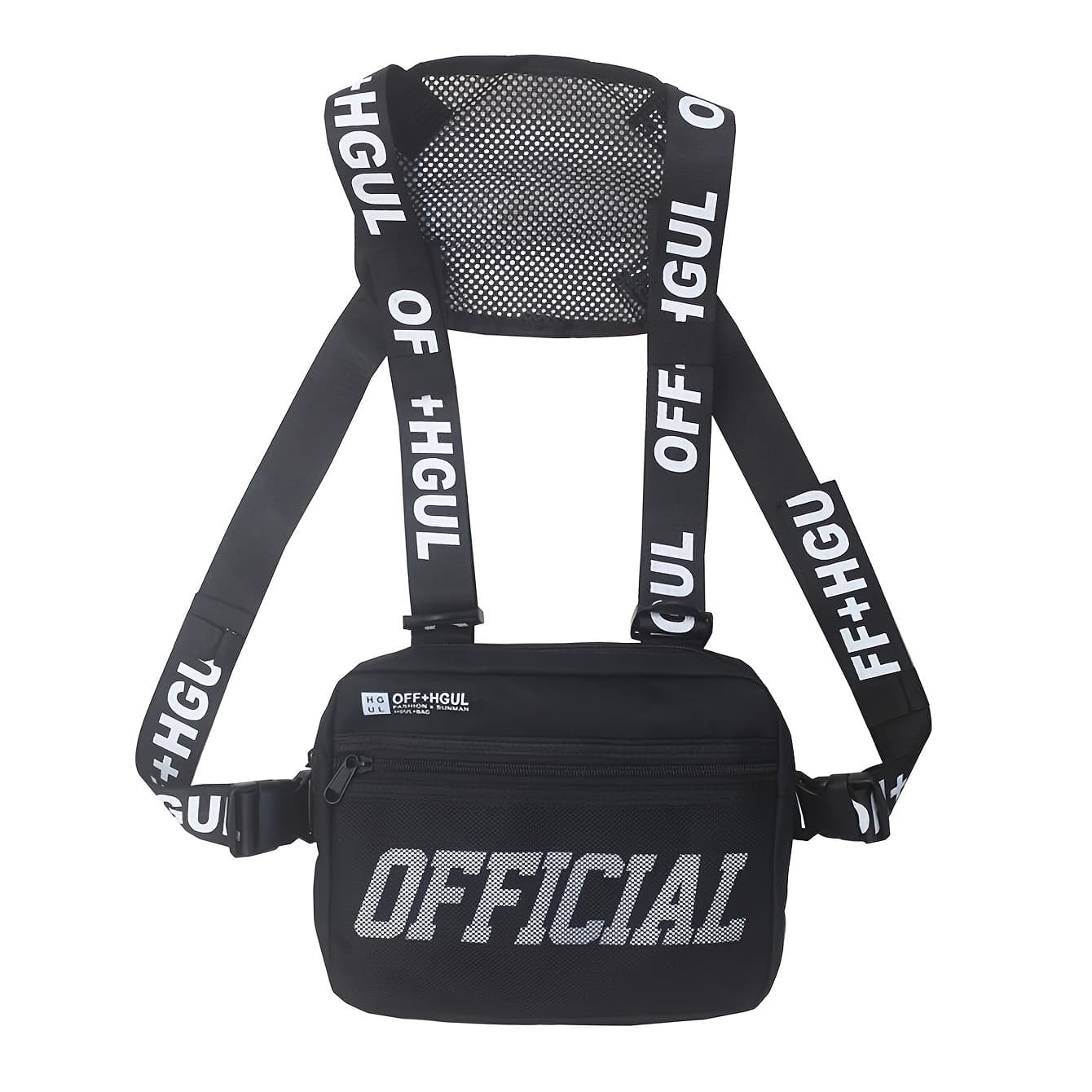TEMU Fashion Chest Bag For Men, Hip Hop Chest Rig Vest Bag, Chest Bags For Travel Hiking Outdoor Sports