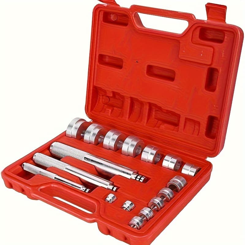 TEMU 17pcs Bearing Race And Seal Bush Driver Set – Master/universal Kit For Automotive Wheel Bearings