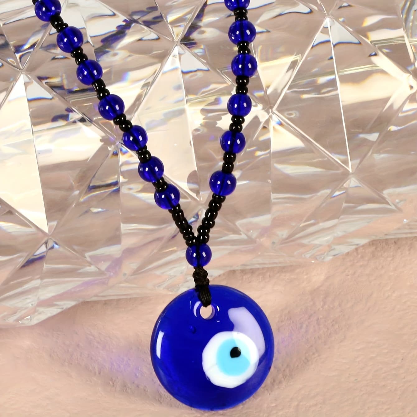 TEMU 1 Piece Of European And American Minimalist Personality Blue Eye Trendy Pendant Necklace
