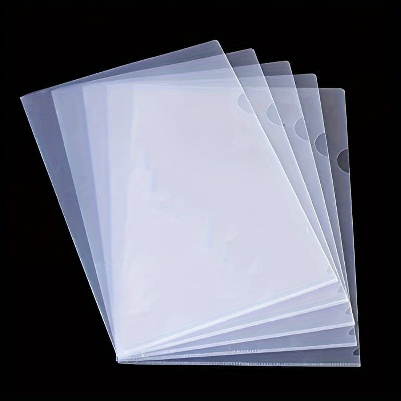 TEMU 30pcs L-shaped Folder & Envelope A4 Document Folder #plastic Folder #file Set #plastic Envelope Folder