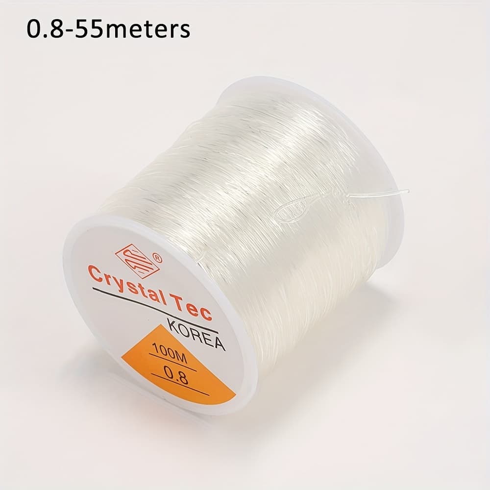 TEMU 1 Roll Plastic Beading Jewelry Making String Diy Bracelet Necklace Thread Craft Supplies -beading &